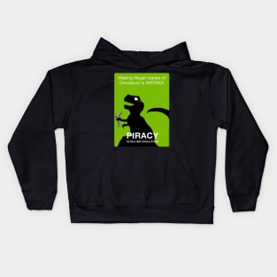 Piracy is Killing Evolution Kids Hoodie